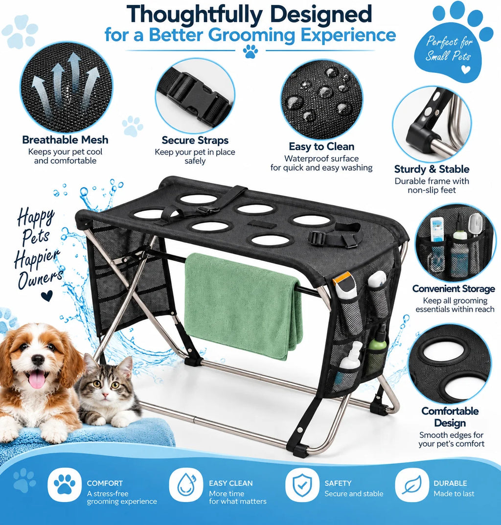 Foldable Pet Spa & Grooming Station